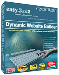 easyGen 2 Dynamic Web Site creater, creates PHP and ASP web sites with MySQL or SQL Server