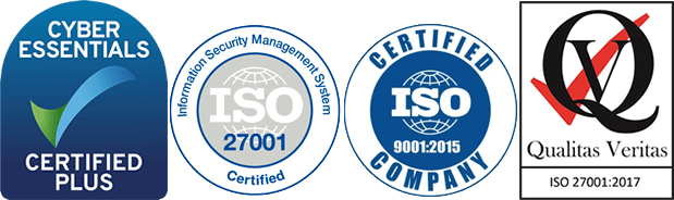 ISO27001 and CE+ Plus certified ISO 27001:2017 ISO9001